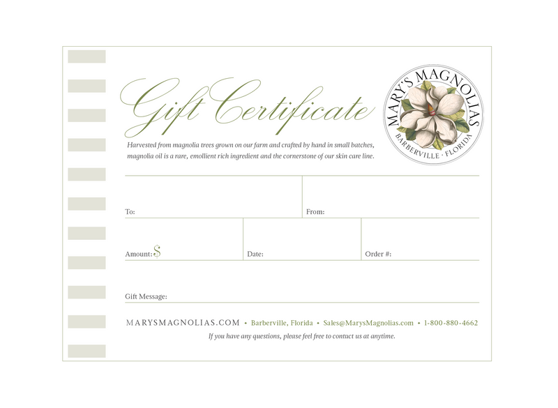 Gift Certificate